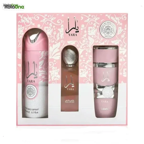 پک ادکلن، عطرمو و اسپری یارا صورتی